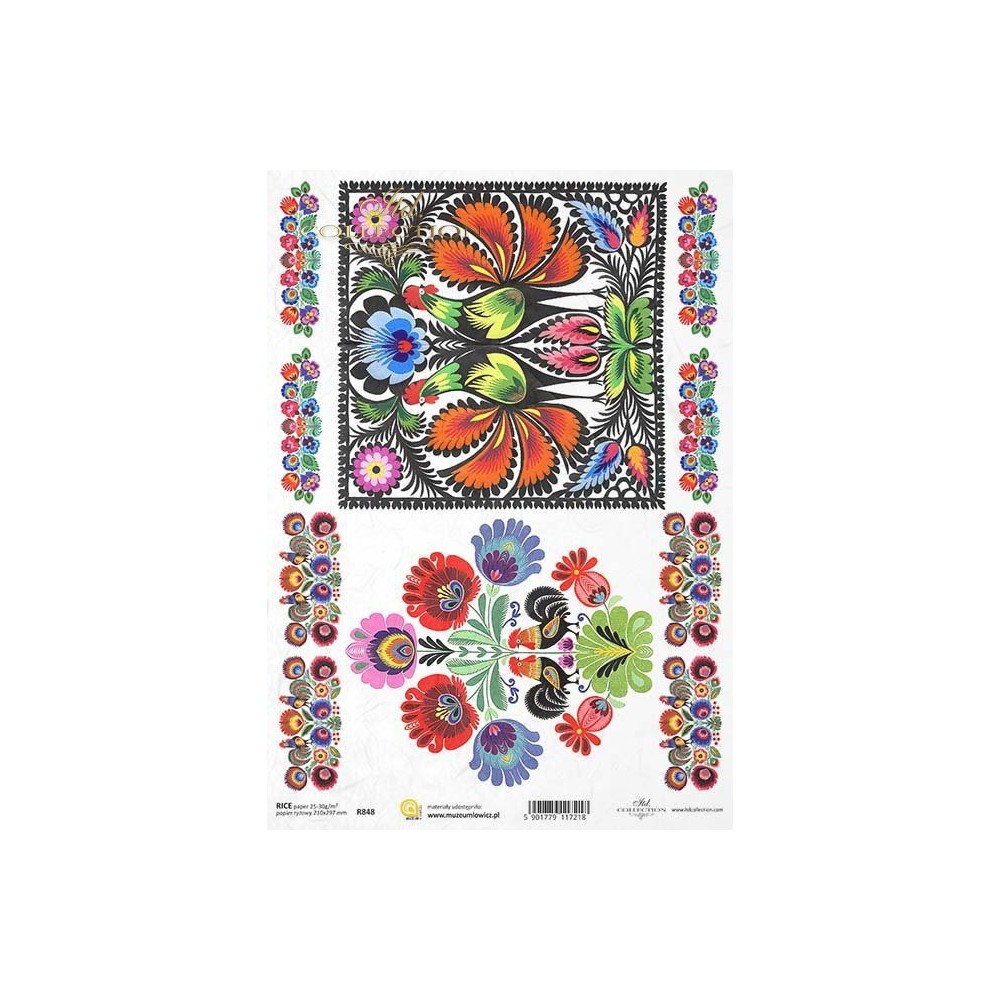 Papier do decoupage A4 - ITD Collection - ryżowy, R848