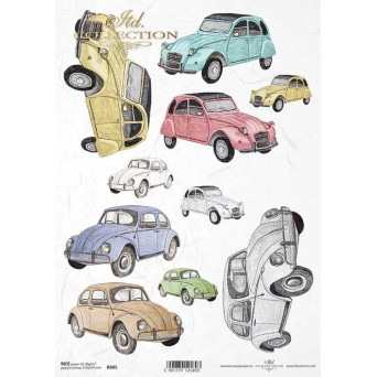 Papier do decoupage A4 - ITD Collection - ryżowy, R885