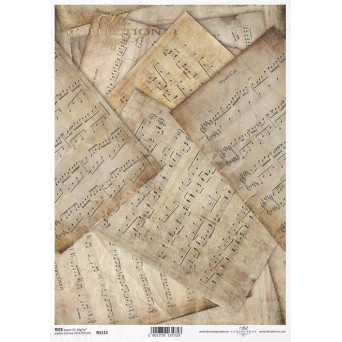 Papier do decoupage A4 - ITD Collection - ryżowy, R1111