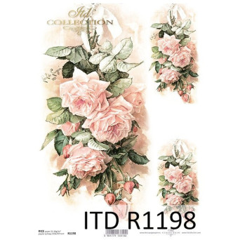 Papier do decoupage A4 - ITD Collection - ryżowy, R1198