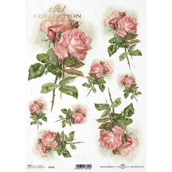 Decoupage paper A4 - ITD Collection - rice, R1202