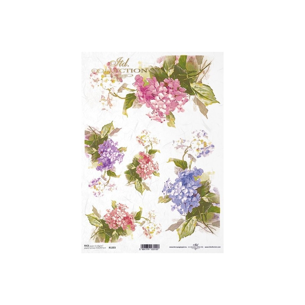 Papier do decoupage A4 - ITD Collection - ryżowy, R1203