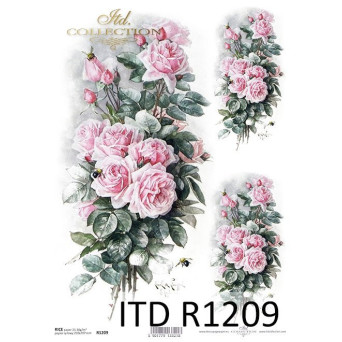 Decoupage paper A4 - ITD Collection - rice, R1209