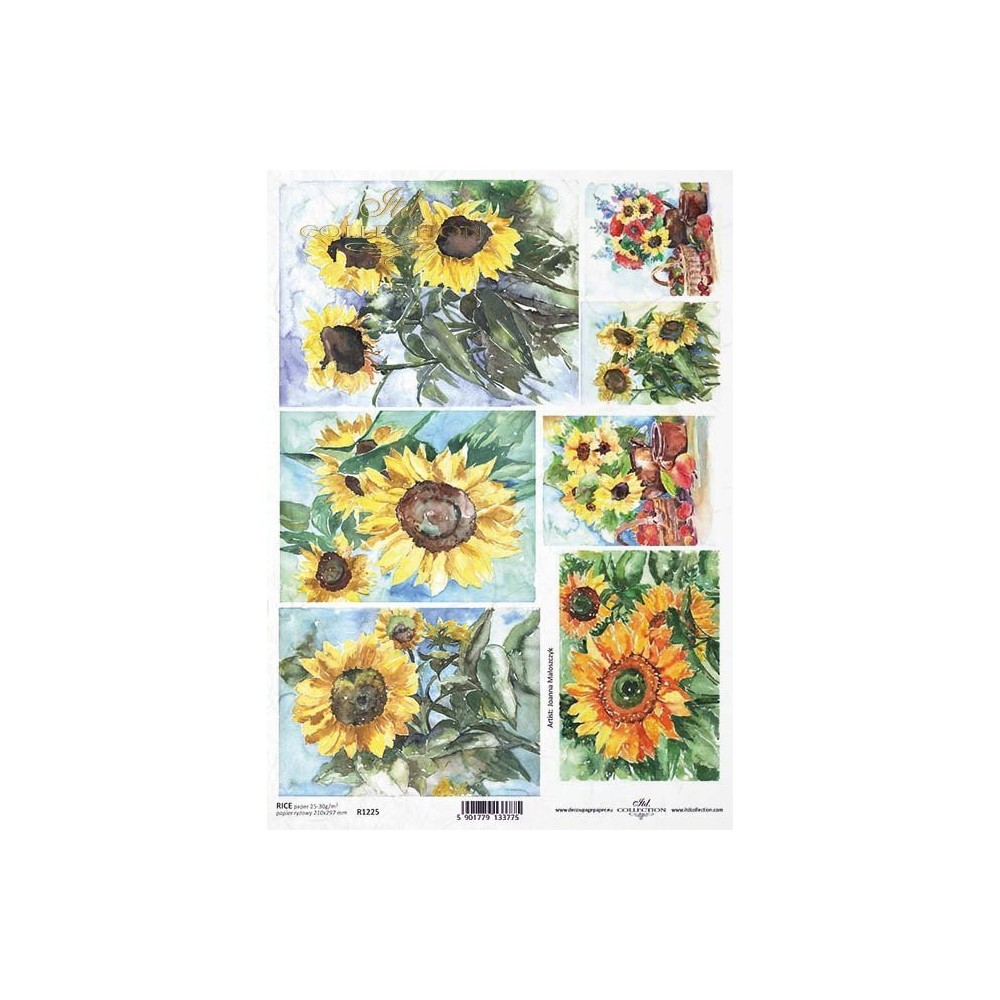 Papier do decoupage A4 - ITD Collection - ryżowy, R1225