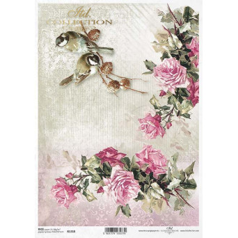 Decoupage paper A4 - ITD Collection - rice, R1318