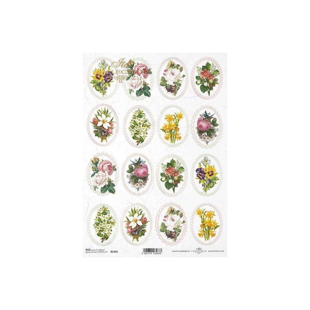 Papier do decoupage A4 - ITD Collection - ryżowy, R1328