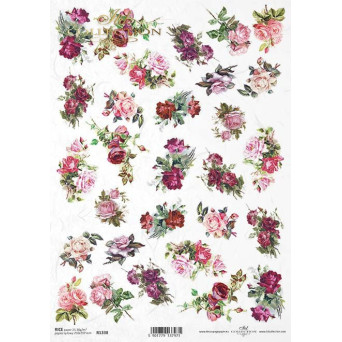 Papier do decoupage A4 - ITD Collection - ryżowy, R1338