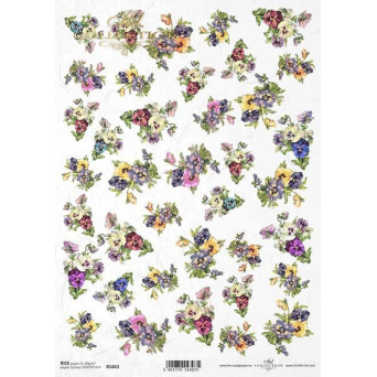 Papier do decoupage A4 - ITD Collection - ryżowy, R1443