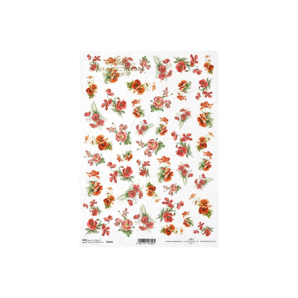 Decoupage paper A4 - ITD Collection - rice, R1445
