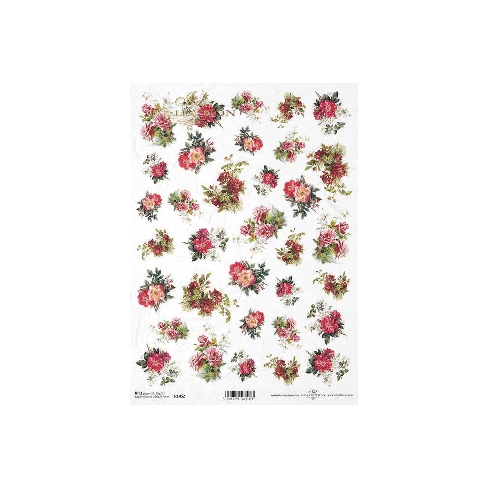Decoupage paper A4 - ITD Collection - rice, R1452