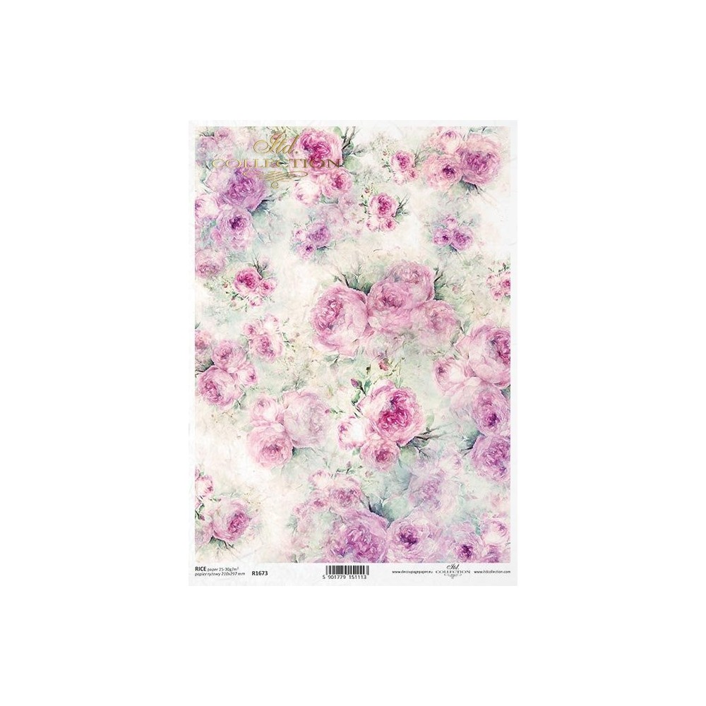 Papier do decoupage A4 - ITD Collection - ryżowy, R1673
