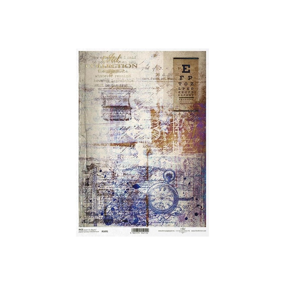 Decoupage paper A4 - ITD Collection - rice, R1691