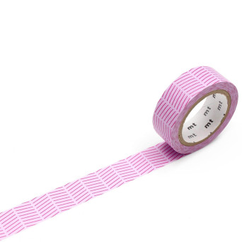 Taśma papierowa washi William Morris - MT Masking Tape - Diagonal Purple, 7 m