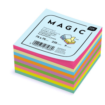 Sticky notes Magic - Interdruk - 9 colors, 225 sheets