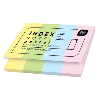 Index notes Pastel - Interdruk - 4 colors, 200 sheets