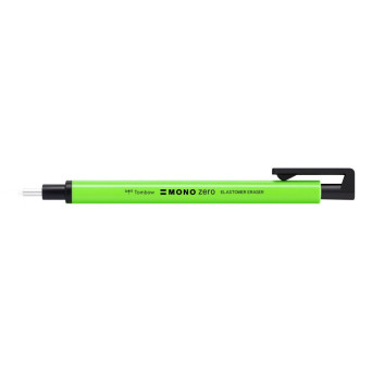 MONO zero refillable eraser pen - Tombow - round, Neon Green