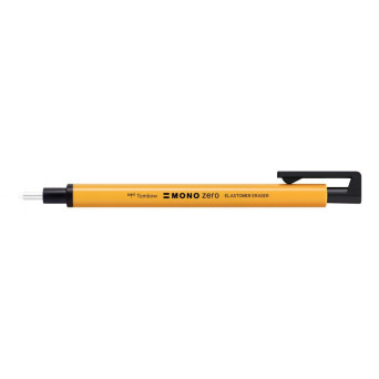 MONO zero refillable eraser pen - Tombow - round, Neon Orange