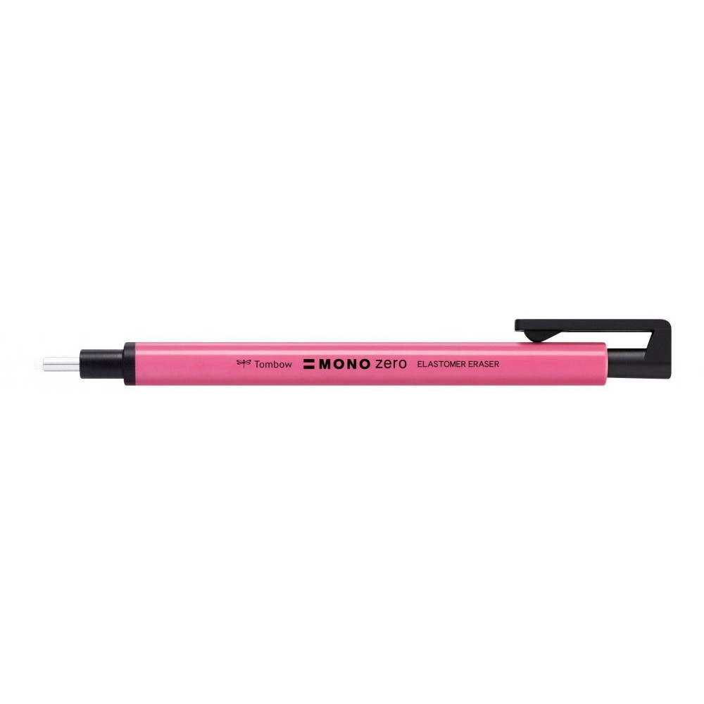 Gumka automatyczna MONO zero - Tombow - okrągła, Neon Pink