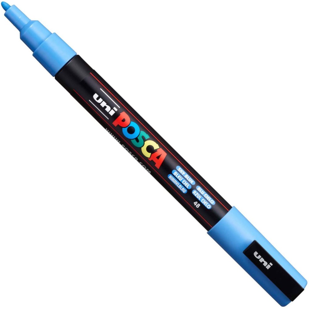 Marker Posca PC-1M - Uni - błękitny, sky blue