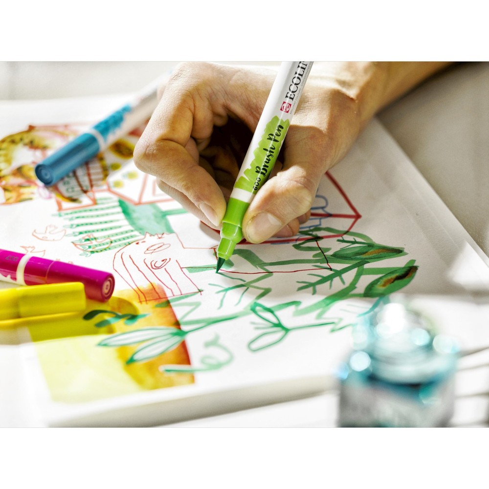 Pisak pędzelkowy Ecoline - Talens - czarny