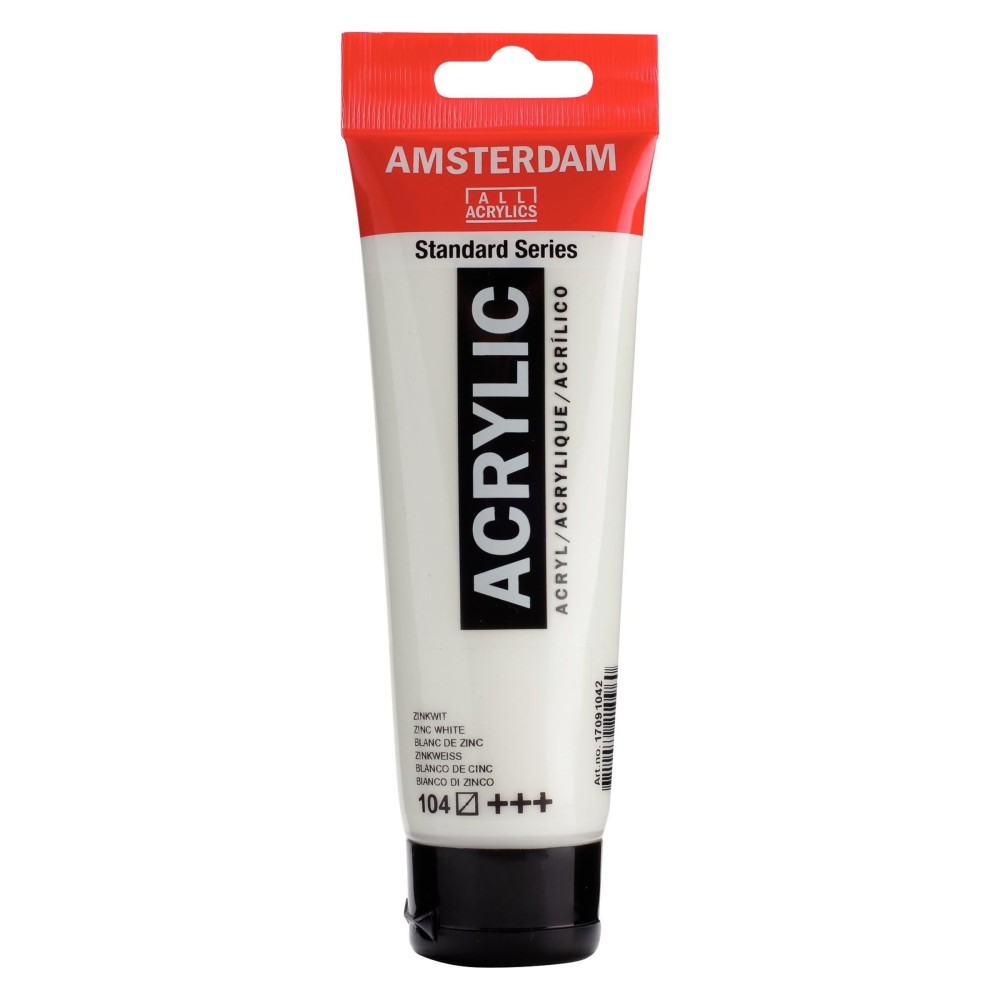 Farba akrylowa Acrylic - Amsterdam - Zinc White, 120 ml