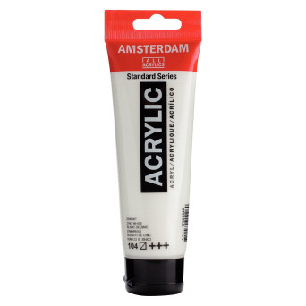 Farba akrylowa Acrylic - Amsterdam - Zinc White, 120 ml
