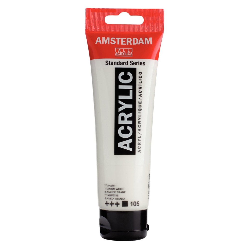 Farba akrylowa - Amsterdam - Titanium White, 120 ml