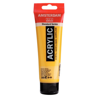 Acrylic paint in tube - Amsterdam - Azo Yellow Medium, 120 ml