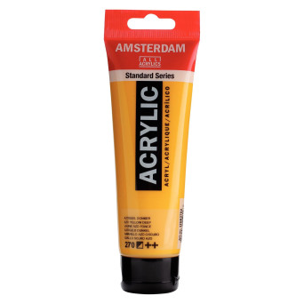 Acrylic paint in tube - Amsterdam - Azo Yellow Deep, 120 ml