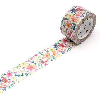 Taśma papierowa washi William Morris - MT Masking Tape - Bluebellgray Zinnia, 7 m