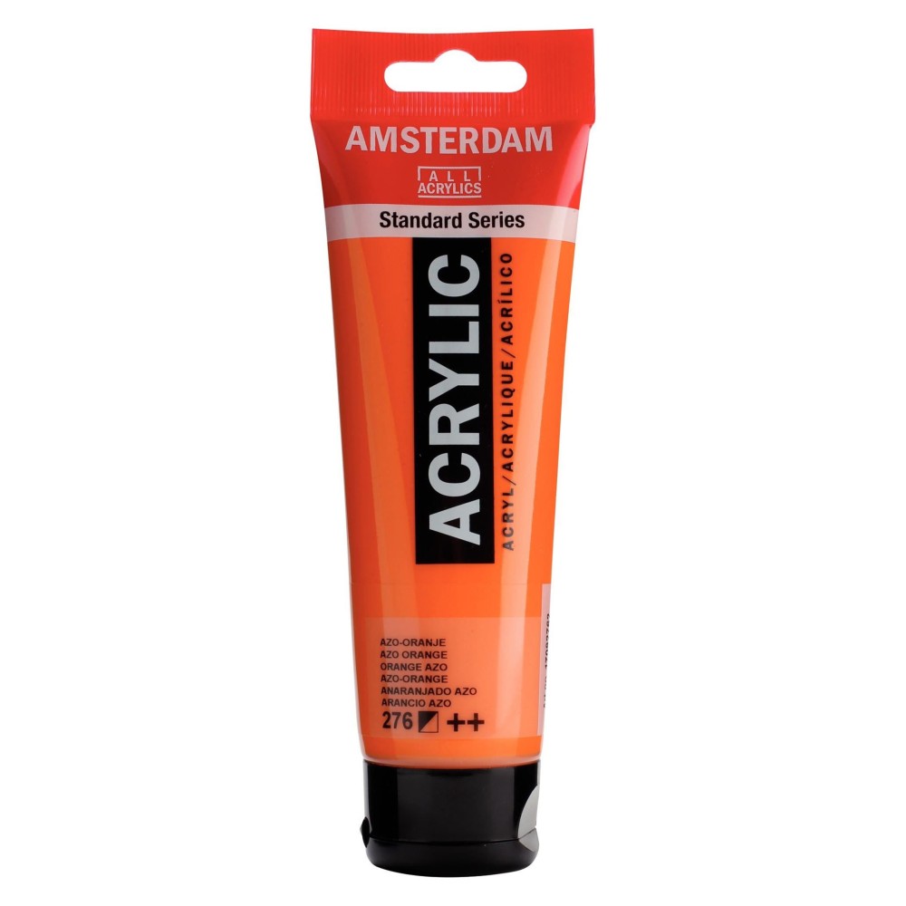 Acrylic paint in tube - Amsterdam - Azo Orange, 120 ml