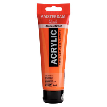 Acrylic paint in tube - Amsterdam - Azo Orange, 120 ml