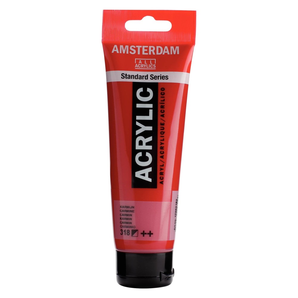 Farba akrylowa - Amsterdam - Carmine, 120 ml