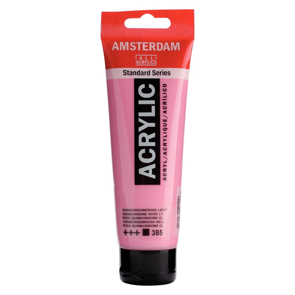 Acrylic paint in tube - Amsterdam - Quinacridone Rose Light, 120 ml