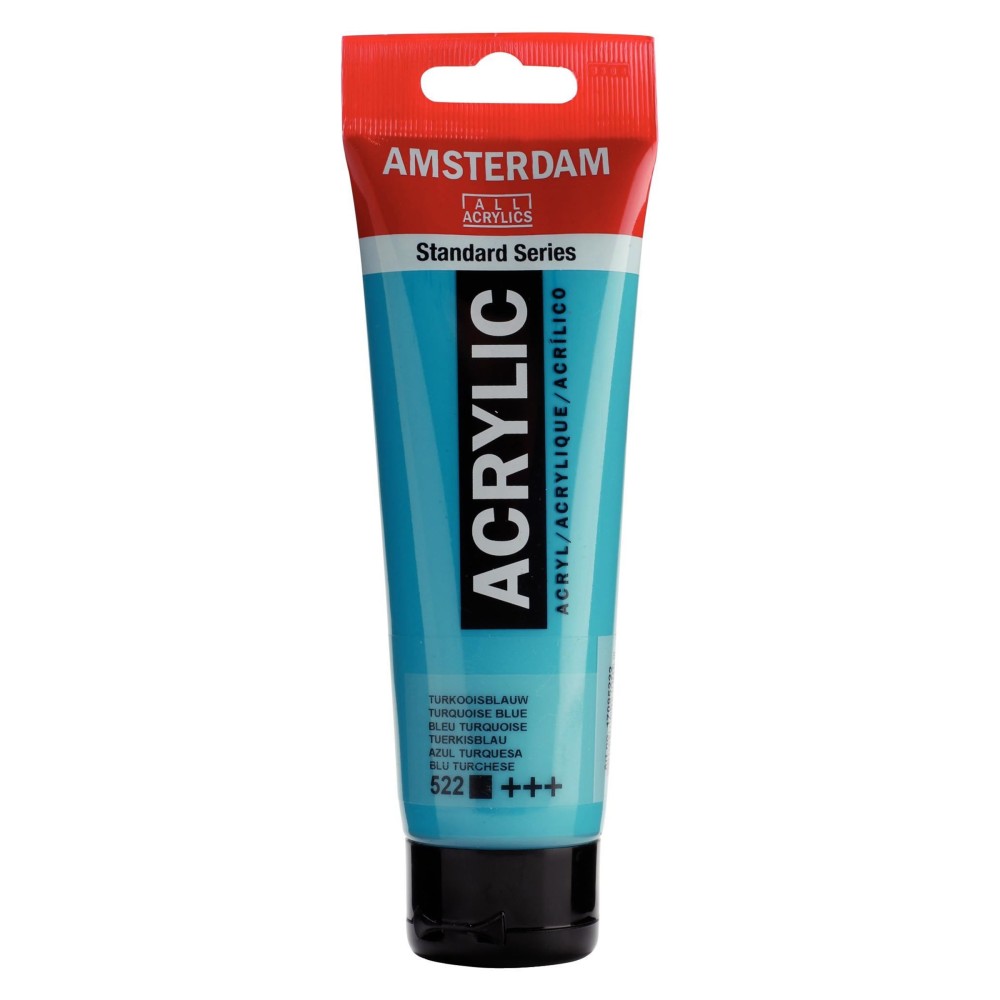 Farba akrylowa - Amsterdam - Turquoise Blue, 120 ml