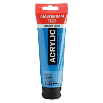 Farba akrylowa - Amsterdam - Primary Cyan, 120 ml