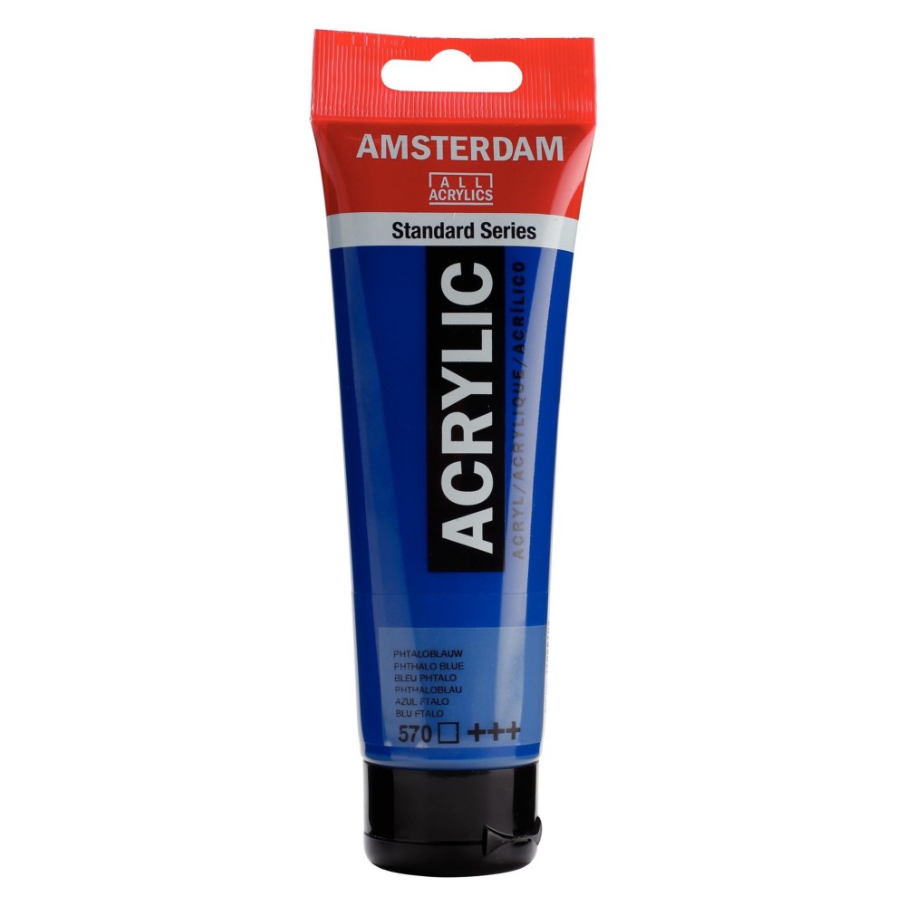 Farba akrylowa - Amsterdam - Phthalo Blue, 120 ml