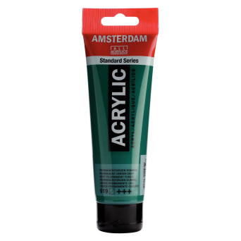 Acrylic paint in tube - Amsterdam - Permanent Green Deep, 120 ml