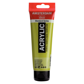 Acrylic paint in tube - Amsterdam - Olive Green Light, 120 ml