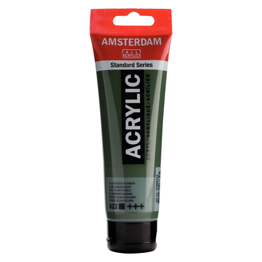 Farba akrylowa - Amsterdam - Olive Green Deep, 120 ml