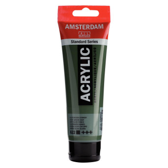 Farba akrylowa - Amsterdam - Olive Green Deep, 120 ml
