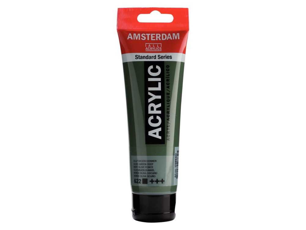 Acrylic paint in tube - Amsterdam - Olive Green Deep, 120 ml