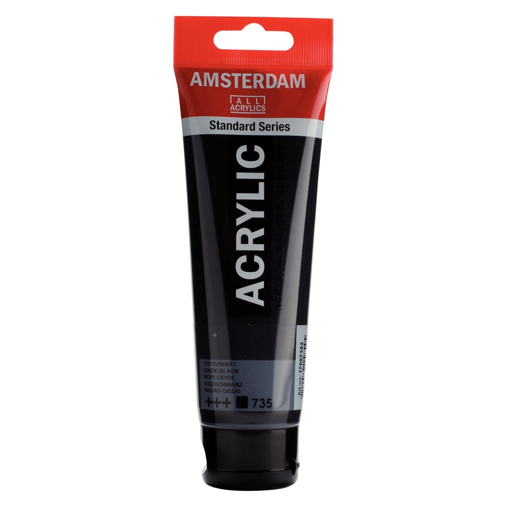 Farba akrylowa - Amsterdam - Oxide Black, 120 ml