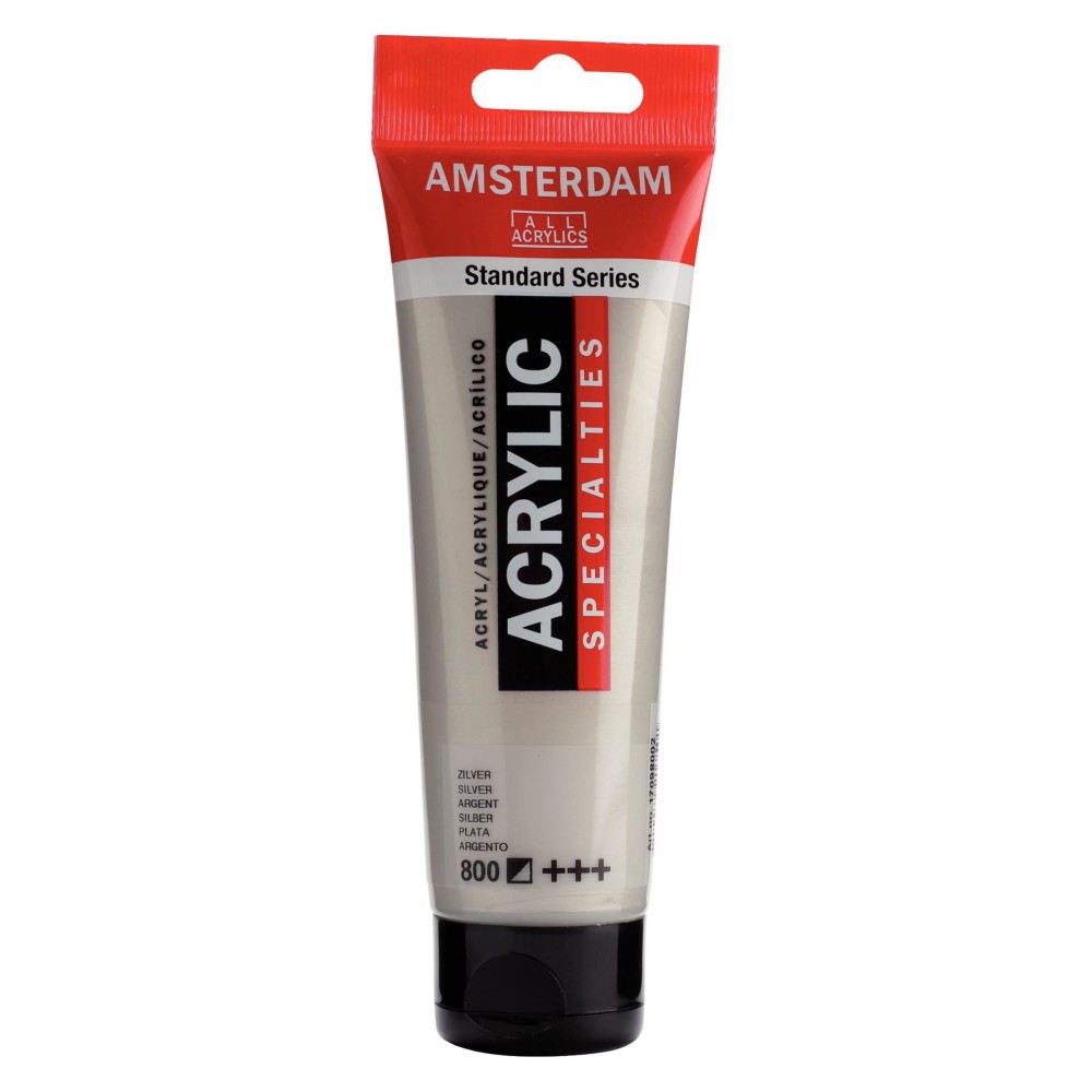 Farba akrylowa - Amsterdam - Silver, 120 ml