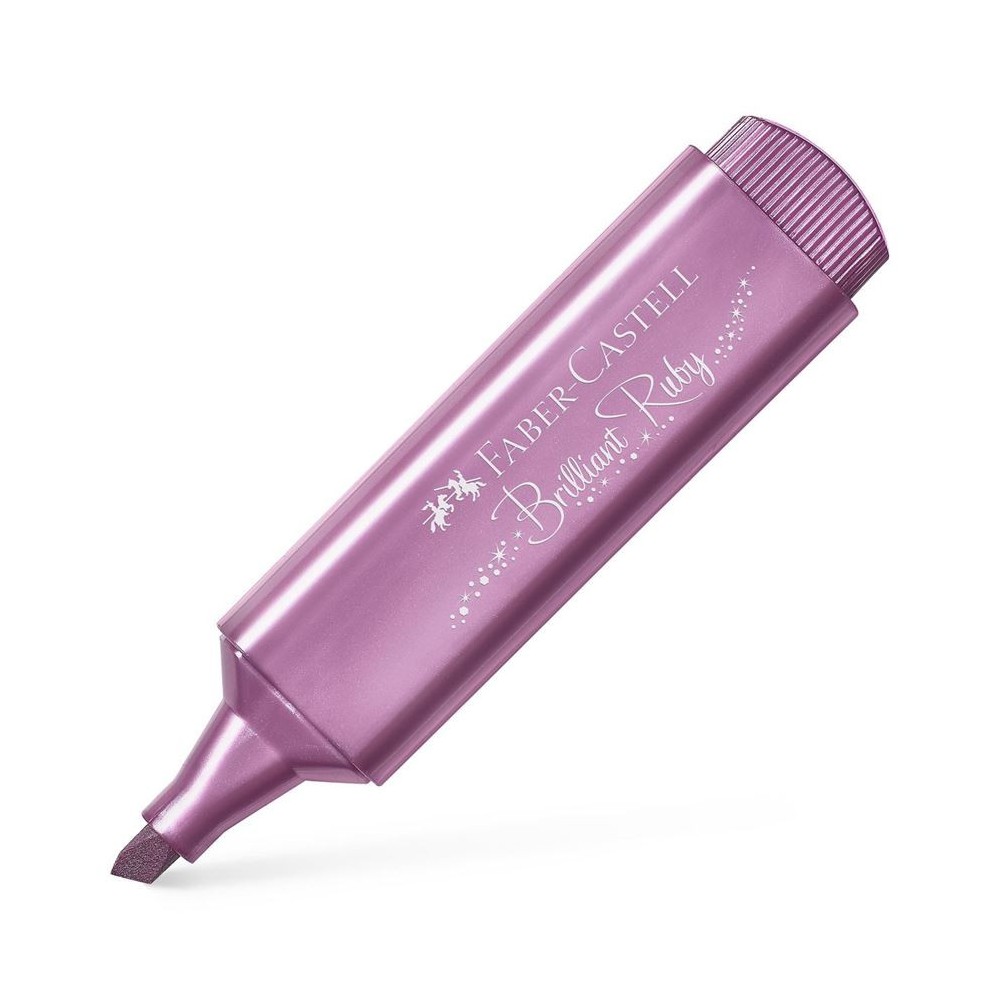 Zakreślacz metaliczny - Faber-Castell - rubinowy