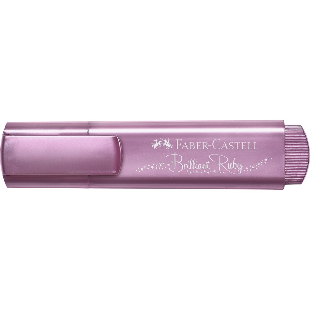 Zakreślacz metaliczny - Faber-Castell - rubinowy