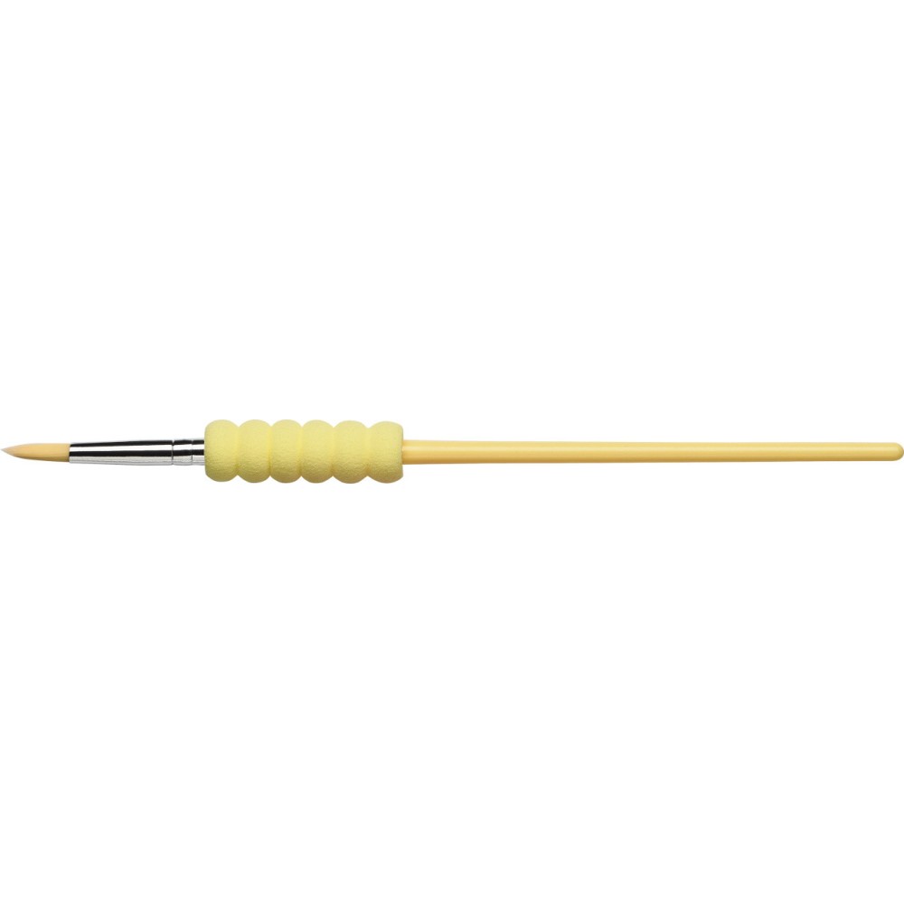 Zestaw pędzelków szkolnych z miękkim uchwytem - Faber-Castell - 4 szt.