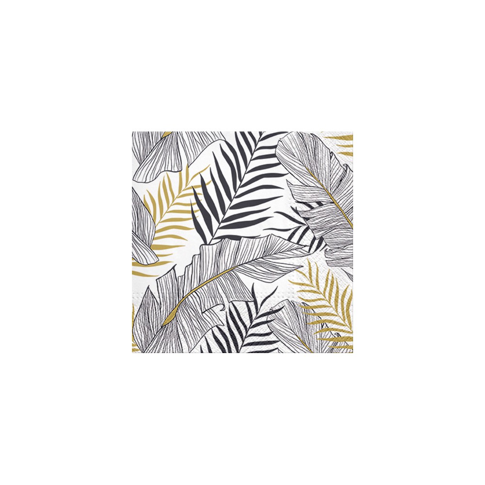 Decorative napkins - Paw - Exotic Leaves, 20 pcs.