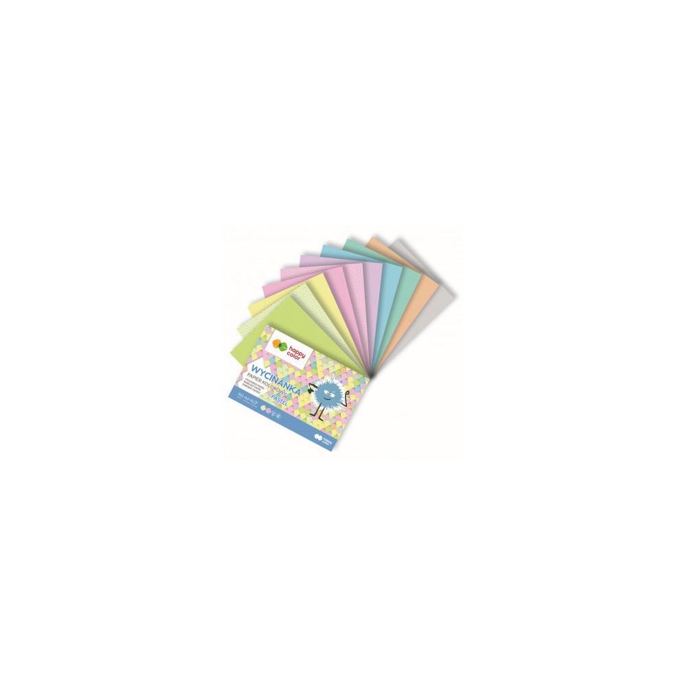 Colored paper pad A4 - Happy Color - pastel, 100 g, 10 sheets