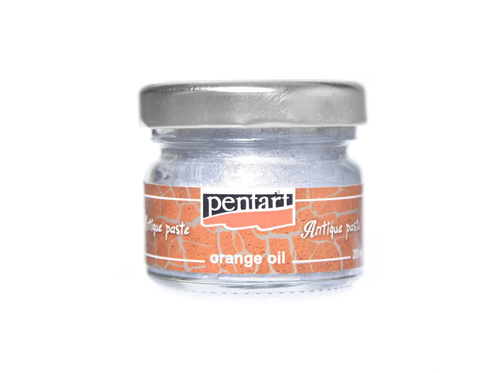 Pasta postarzająca - Pentart - srebrna, 20 ml